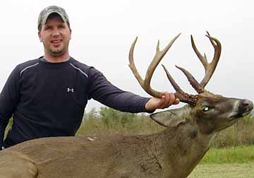 Matt with his heavy Pleasant Hill buck