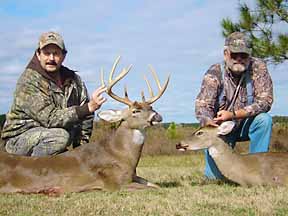 Barry and Jack with a morning's harvest