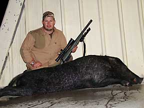 SFC Greg Stube with his big boar