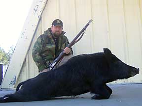 Muzzleloader Bob with a great boar