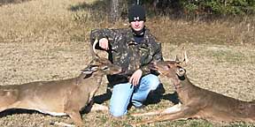 Mathew and his two late December bucks