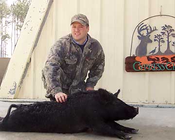 Gary and a Boggy Creek sow