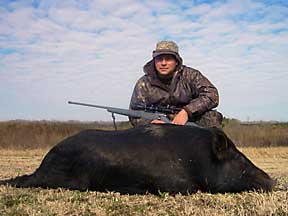 Anthony with a huge SC hog