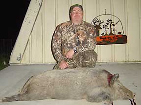 Tim with one of his two River hogs