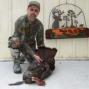 Justin's dad Dave with his River gobbler