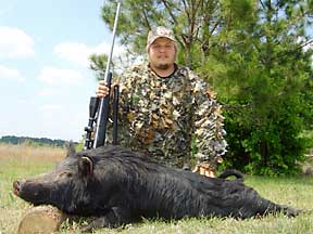 Smiley with his big hog