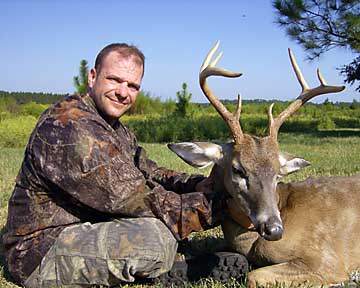 Jeff with his bow-camp 8 point
