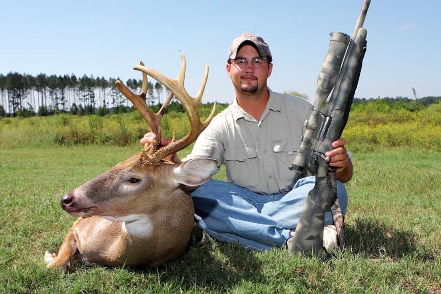 Justin with his first big lowcountry buck