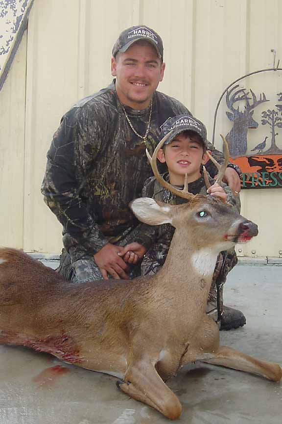 Randy and his son with their 6 point