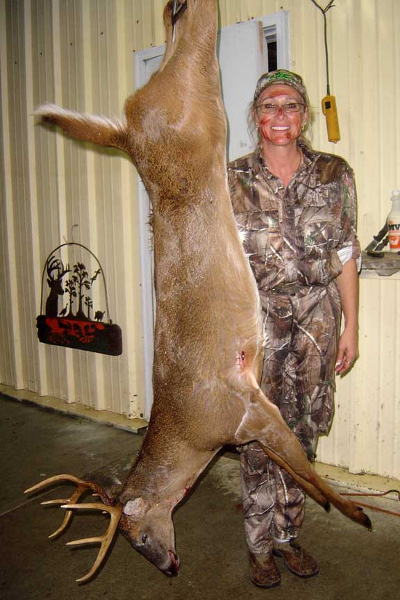 Rhonda and her first buck