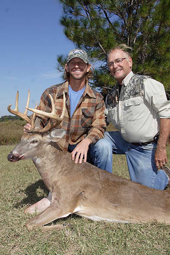 Cory and his dad Chuck with the big Pleasant Hill 8