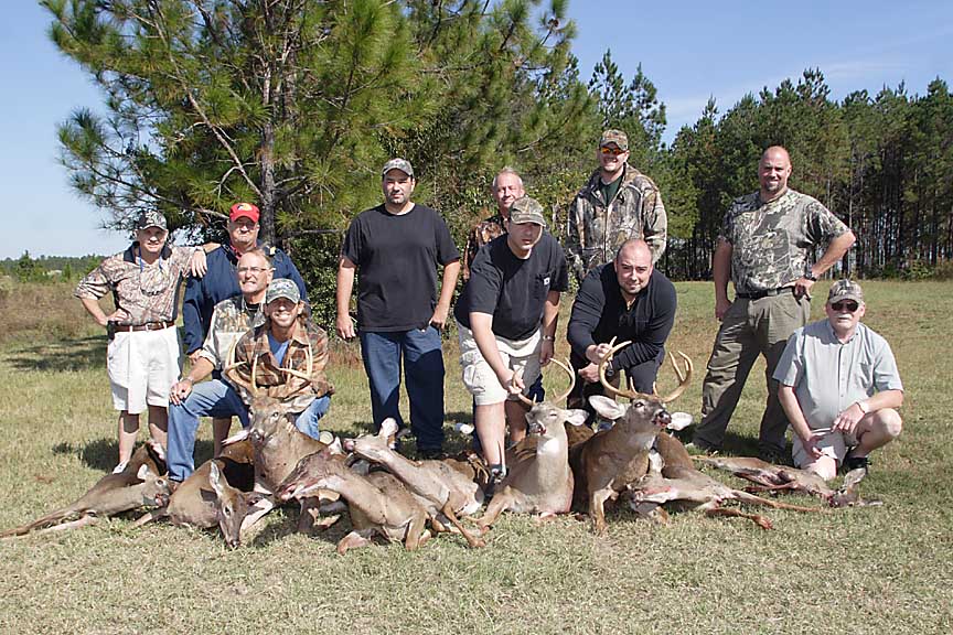 BassPro Shops of Orlando employees and their friends with their 2-day harvest