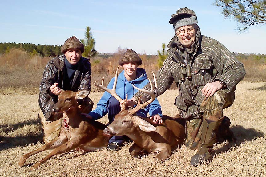 Tripp, Trevor and Dr. Jim with his great lowcountry buck