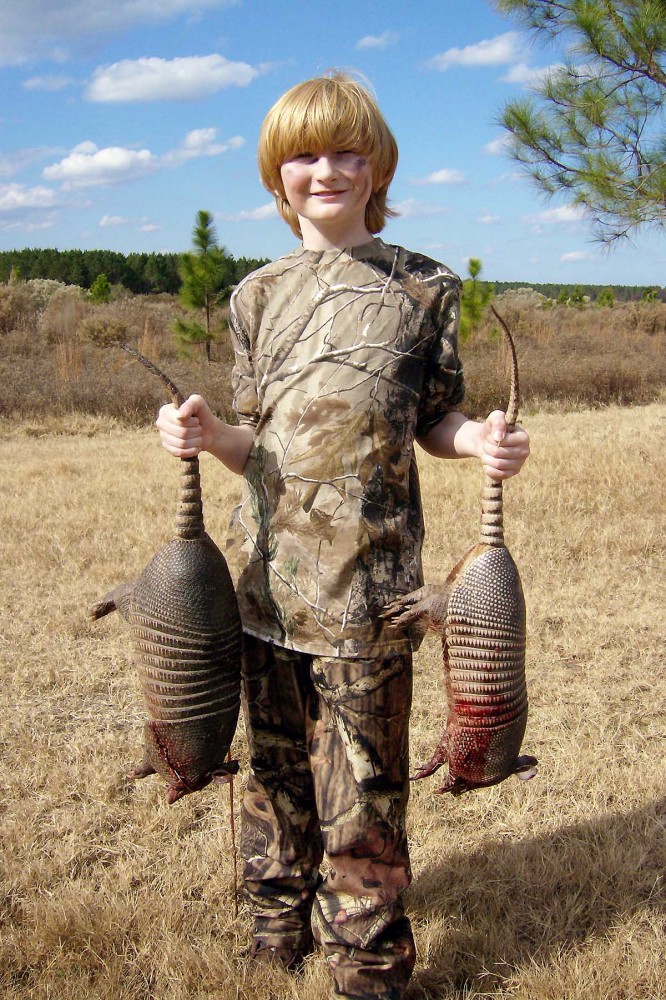 Brian after his lunch-time armadillo hunt