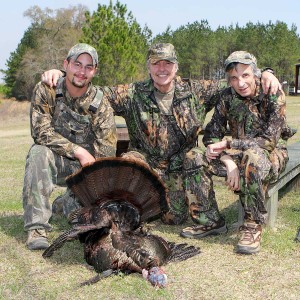 Justin, Gary and Art with our first turkey of 2011