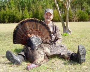 Turkey hunting ledgend Larry Proffitt with his lowcountry gobbler