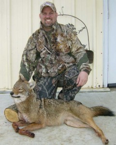 Tony and his big Boggy coyote