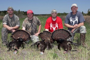 Justin, Gary, Mike and Jeff with a couple of great lowcountry gobblers