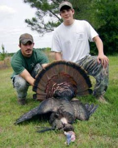 Henry and his hunter Miles with his 1st gobbler!