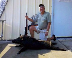 James with his nice hog