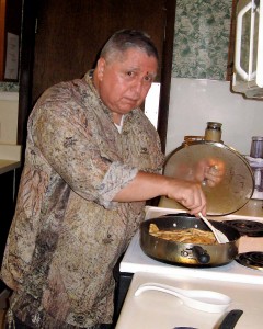 Joe G. takes over the kitchen while in the lowcountry