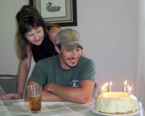 Jamie and our guide Henry celebrate their birthdays with us