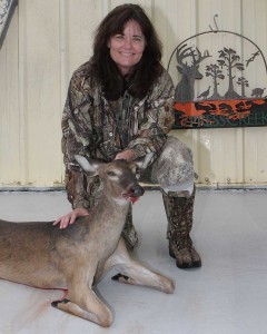 Debbie with her first deer!