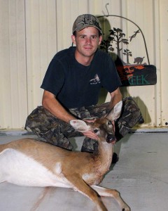 Nathan with his lowcountry doe