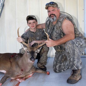 Austin and his dad Doug with his great SC buck