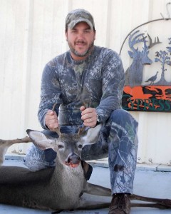 Dennis with his buck