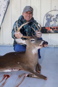 David holds his first buck