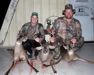 Tom and Craig with 3 of their 5 deer