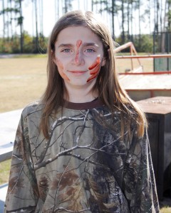 Brody in his first-deer war paint