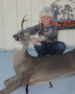 JT with his first buck!