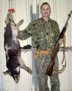 Mike with his M1 kill!