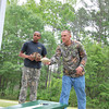 Rod & Randall playing corn hole game